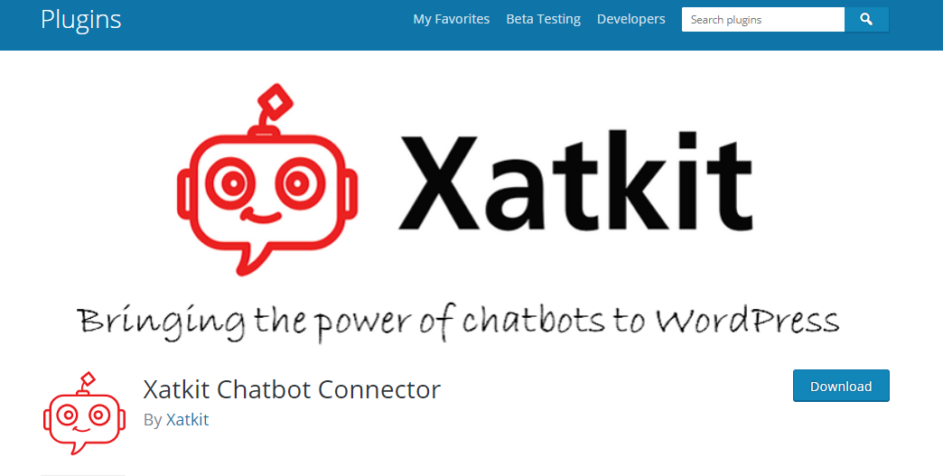 WordPress Chatbot Connector Plugin by Xatkit